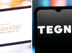 Califórnia, Nova York e mais 6 estados processam para bloquear fusão Nexstar-Tegna de US$ 6,2 bilhões Logotipo da próxima estrela