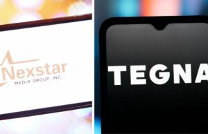 Califórnia, Nova York e mais 6 estados processam para bloquear fusão Nexstar-Tegna de US$ 6,2 bilhões Logotipo da próxima estrela