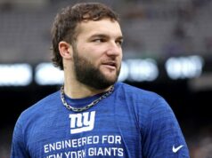 Cam Skattebo dos Giants pede desculpas pelos comentários ‘insípidos’ sobre CTE e asma GettyImages-2240443064 Cam Skattebo outubro de 2025