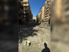 Caminhada pela rua de Beirute mostra destruição após bombardeio israelense Caminhada pela rua de Beirute mostra destruição após bombardeio israelense