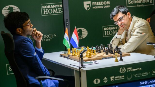 Candidatos FIDE 2026, Rodada 1: Praggnanandhaa domina Anish Giri para vencer; Divya e Vaishali reivindicam empates
