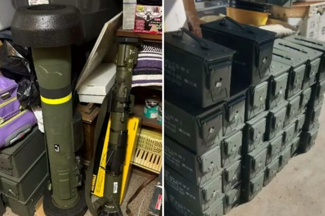 Carga insana de armas de guerra Fuzileiro naval, 23, é Dois lançadores de mísseis Javelin.