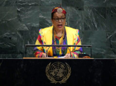Caribbean Matters: Celebrando mulheres líderes A primeira-ministra de Barbados, Mia Mottley, participa da segunda cúpula anual CARICOM-Índia, em Georgetown, Guiana, quarta-feira, 20 de novembro de 2024. (AP Photo/Matias Delacroix)
