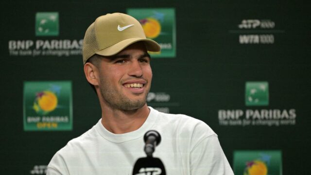 Carlos Alcaraz pronto para prolongar a invencibilidade em Indian Wells
