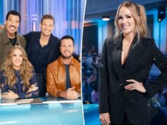 Carrie Underwood bate palmas depois de ser vaiada durante momento tenso do ‘American Idol’ Carrie Underwood bate palmas depois de ser vaiada durante momento tenso do 'American Idol'