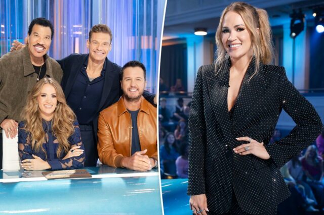 Carrie Underwood bate palmas depois de ser vaiada durante momento Carrie Underwood bate palmas depois de ser vaiada durante momento tenso do 'American Idol'