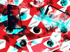 Chefe de spyware condenado sugere que o governo da Grécia estava por trás de dezenas de hacks telefônicos An illustration of mailbox icons falling out of the cloud with phones in the red background, symbolizing phone spyware.