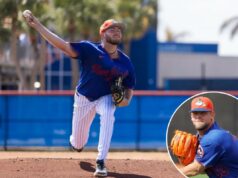 Christian Scott e AJ Minter impressionam nas primeiras partidas do Mets desde as lesões no final da temporada O arremessador do New York Mets, Christian Scott, jogando uma bola de beisebol durante o treinamento de primavera.