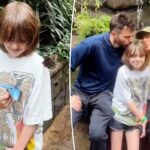 Christina Aguilera dá um raro vislumbre da filha Summer durante a escapadela da família na Costa Rica