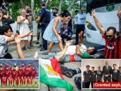 Cinco integrantes da seleção iraniana de futebol feminino receberam asilo da Austrália Cinco integrantes da seleção iraniana de futebol feminino receberam asilo da Austrália