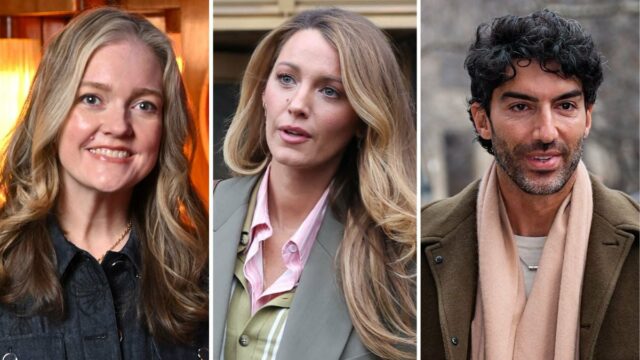 Colleen Hoover, Blake Lively e Justin Baldoni (Getty Images)