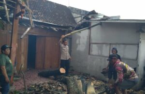 Colocando Beliung Terjang Blora, Rumah Warga Rusak e Serambi Masjid Roboh Colocando Beliung Terjang Blora, Rumah Warga Rusak e Serambi Masjid Roboh