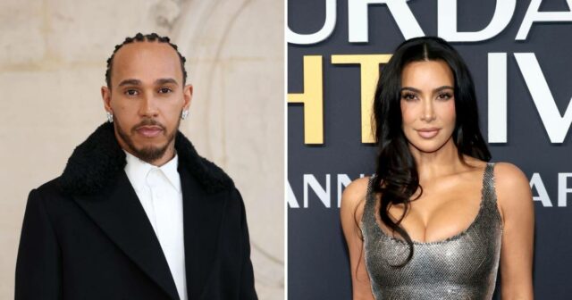 Lewis Hamilton perguntou sobre o romance de Kim Kardashian pela primeira vez