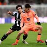 Como o alvo do Man United, Sandro Tonali, se saiu contra Pedri no meio-campo no confronto da Liga dos Campeões do Newcastle