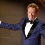 Nota de Conan O'Brien aos participantes do Oscar e lanches de vegetais secos oferecidos pela Academia.