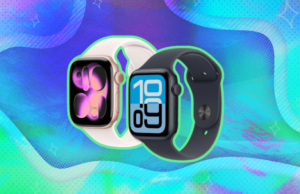 Confira algumas das melhores ofertas do Apple Watch para comprar antes da Grande Promoção de Primavera da Amazon – Economize nos modelos Série 11 e SE 3 apple watch série 11 contra um fundo branco