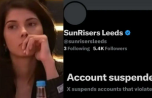 Conta X oficial do Sunriser Leeds suspensa após compra do paquistanês Abrar Ahmed Conta X oficial do Sunriser Leeds suspensa após compra do paquistanês Abrar Ahmed