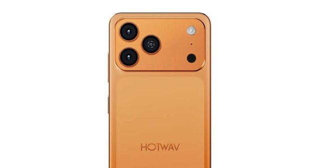 Cosmic Orange é o novo preto, já que os concorrentes Cosmic Orange é o novo preto, já que os concorrentes copiam a cor | Hotwav A17 Pro Max mostrado
