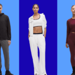 calça azul lululemon