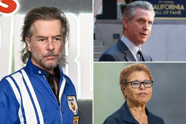 David Spade critica Gavin Newsom e Karen Bass pela 'aterrorizante' queda de Hollywood
