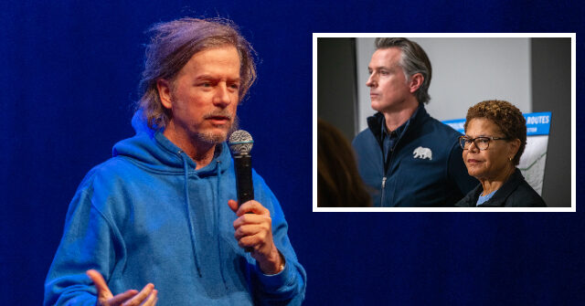 David Spade culpa Gavin Newsom e Karen Bass pela queda David Spade culpa Gavin Newsom e Karen Bass pela queda 'aterrorizante' de Hollywood