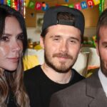 David Beckham Victoria Beckham e Brooklyn Postagem de Aniversário Getty 1