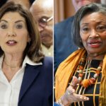 A governadora Kathy Hochul reúne apoiadores para suas propostas orçamentárias e agenda de acessibilidade.