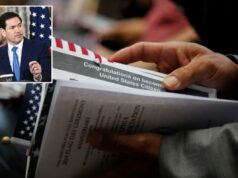 Departamento de Estado reduz taxa para renunciar à cidadania dos EUA em quase US$ 2 mil O Departamento de Estado reduziu em cerca de 80% a taxa cobrada aos americanos para renunciarem formalmente à sua cidadania norte-americana.