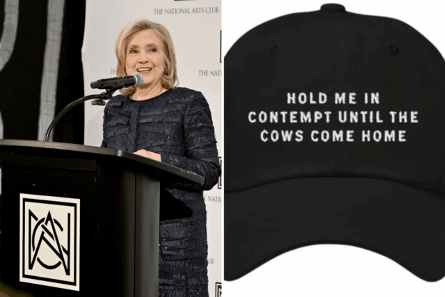Deposição de Hillary Clinton Epstein inspira nova campanha de produtos

