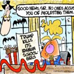 Desenho animado: pedófilo fomentador de guerra