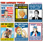 Desenho animado: pôsteres de vitória