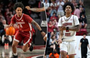 Detalhes da prisão da estrela do basquete do Alabama, Aden Holloway, emergem: dois quilos de maconha e uma desculpa de duas palavras Aden Holloway (2) reage após sua cesta de três pontos no segundo tempo contra o Auburn Tigers no Coleman Coliseum.