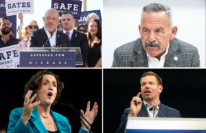 Dois republicanos lideram a corrida para o próximo governador da Califórnia enquanto nova pesquisa pressiona os democratas Dois republicanos lideram a corrida para o próximo governador da Califórnia enquanto nova pesquisa pressiona os democratas