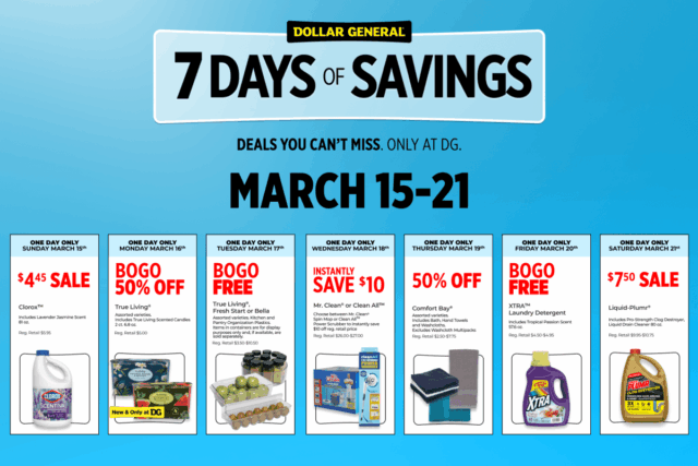 Dollar General lança 'ótima' promoção de 7 dias para a primavera de 2026
