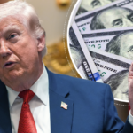 Donald Trump falando sobre sua caneta favorita em uma reunião de gabinete hoje.