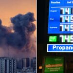 Uma nuvem de fumaça sobe após um ataque à capital iraniana, Teerã, na terça-feira.