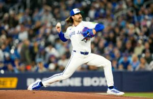 Dylan Cease rebate 12 na estreia do Blue Jays enquanto Toronto se recupera para terminar sem vencer O arremessador do Toronto Blue Jays, Dylan Cease (84), arremessa para o Atletismo.