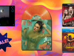 É o horário nobre para comprar mídia física: compre essas ofertas de Blu-ray, CD e vinil durante a Grande Promoção de Primavera Disco de Taylor Swift, CD de Harry Styles, DVD The Housemaid e DVD Sinners com fundo colorido