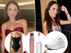 Economize nos favoritos de Bethenny Frankel na Grande Liquidação de Primavera da Amazon, desde compras de produtos de beleza até um body ‘insano’ Body preto com alças finas em uma pessoa de pele clara.