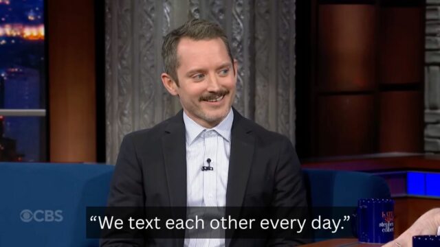Elijah Wood revela o nome do bate-papo do grupo LOTR e compartilha como é sua troca diária
