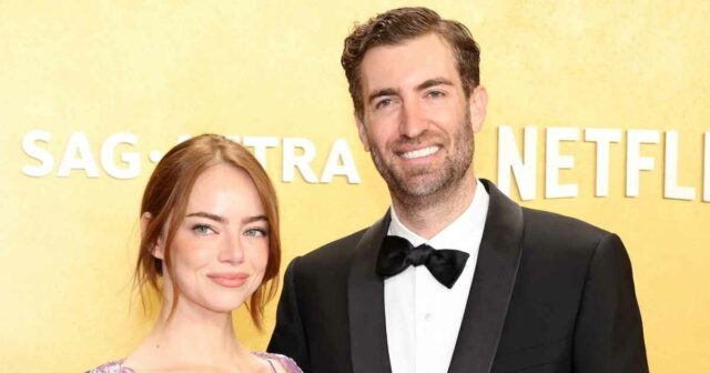 Emma Stone e o marido Dave McCary são todos sorrisos no 2026 Actor Awards
