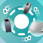 As palavras 'BIG TECH' em grandes letras azuis com símbolos 'X' vermelhos ao redor e um post-it que diz 'CONCLUÍMOS'.