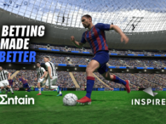 Entain renova parceria com a Inspired adicionando títulos esportivos virtuais e futebol atualizado Entain e Inspired jogo de apostas de futebol virtual dentro da simulação de estádio com jogadores e marca de apostas esportivas para parceria de apostas online.