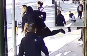 Esfaqueamento não provocado capturado pela câmera em Chinatown de São Francisco Esfaqueamento não provocado capturado pela câmera em Chinatown de São Francisco