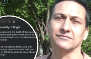 ‘Esse ainda é meu pai’: filho do assassino de policial critica comentários ‘nojentos’ Uma imagem aérea da propriedade Walwa onde Dezi Freeman teria sido localizado esta manhã.