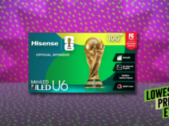 Esta enorme TV Hisense de 100 polegadas está com desconto de US $ 500 agora mesmo Esta enorme TV Hisense de 100 polegadas está com desconto de US $ 500 agora mesmo