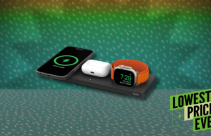 Este bloco de carregamento três em um da Belkin está com quase 75% de desconto agora Almofada de carregamento Belkin MagSafe