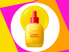 Este soro K-beauty de US $ 20 é o segredo mais vendido da Amazon para pele de vidro Soro iluminador de vitamina C EQQUALBERRY