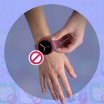 Um anel inteligente mostrando os sensores