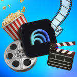 Um jovem usando um laptop e fones de ouvido, sentado entre os logotipos flutuantes do YouTube e do NotebookLM.